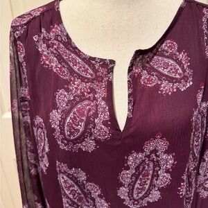 Purple Paisley Blouse